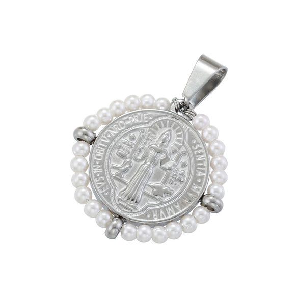 Wholesale Pendant Stainless Steel Inlaid Zircon Geometric Style