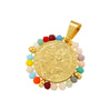 Wholesale Pendant Stainless Steel Inlaid Zircon Geometric Style