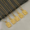 Wholesale Pendant Stainless Steel 18K Electroplated Letter Design