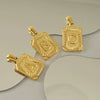 Wholesale Pendant Stainless Steel 18K Electroplated Letter Design
