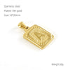 Wholesale Pendant Stainless Steel 18K Electroplated Letter Design