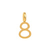 Wholesale Pendant Stainless Steel Minimalist Style With Numbers Electroplated