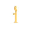 Wholesale Pendant Stainless Steel Minimalist Style With Numbers Electroplated