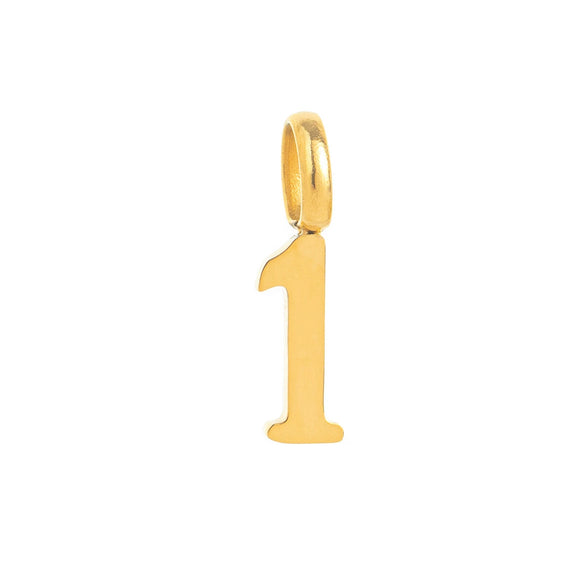 Wholesale Pendant Stainless Steel Minimalist Style With Numbers Electroplated