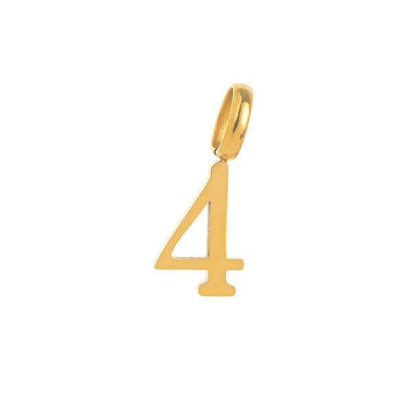 Wholesale Pendant Stainless Steel Minimalist Style With Numbers Electroplated