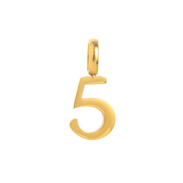 Wholesale Pendant Stainless Steel Minimalist Style With Numbers Electroplated