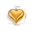 Wholesale Pendant Stainless Steel Polished Three Dimensional Love Hollow Waterproof Light Luxury Texture Electroplated