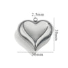 Wholesale Pendant Stainless Steel Polished Three Dimensional Love Hollow Waterproof Light Luxury Texture Electroplated