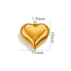 Wholesale Pendant Stainless Steel Polished Three Dimensional Love Hollow Waterproof Light Luxury Texture Electroplated