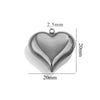Wholesale Pendant Stainless Steel Polished Three Dimensional Love Hollow Waterproof Light Luxury Texture Electroplated