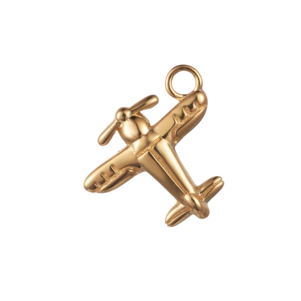 Wholesale Pendant Stainless Steel Simple Style Furnace Vacuum Plated 18K Real Gold Color Preservation For Women