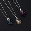 Wholesale Pendant Sterling Silver 925 Inlaid Austrian Crystal Heart Shape Simple Style