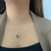 Wholesale Pendant Sterling Silver 925 Inlaid Austrian Crystal Heart Shape Simple Style