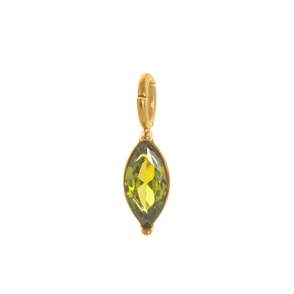 Wholesale Pendant Titanium Steel Dropshaped Geometric Diamond Zircon Inlaid Electroplated