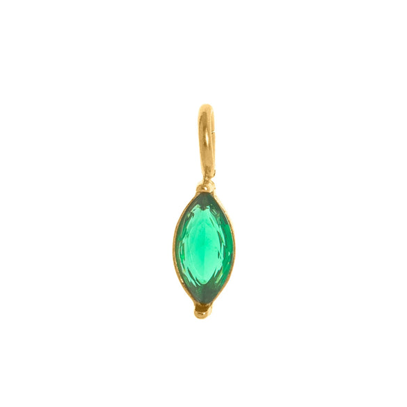 Wholesale Pendant Titanium Steel Dropshaped Geometric Diamond Zircon Inlaid Electroplated