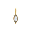 Wholesale Pendant Titanium Steel Dropshaped Geometric Diamond Zircon Inlaid Electroplated