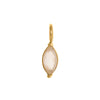 Wholesale Pendant Titanium Steel Dropshaped Geometric Diamond Zircon Inlaid Electroplated