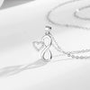 Wholesale Pendant Women's Fashion Elegant Silver 925 Sterling With Letters Numbers Text Pattern