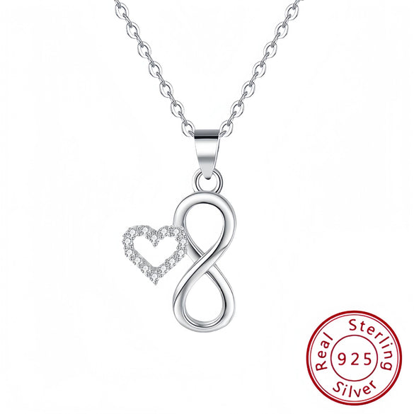 Wholesale Pendant Women's Fashion Elegant Silver 925 Sterling With Letters Numbers Text Pattern