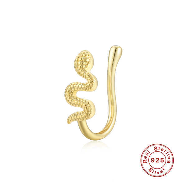 Wholesale Perforated Ushaped Nose Clip Nose Ring Piercing Jewelry In Simple Ins Style Made Of S925 Sterling Silver With Geometric Pattern And Inlaid Zircon