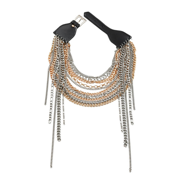 Wholesale Personality Geometric Alloy Clavicle Necklace With Electroplating