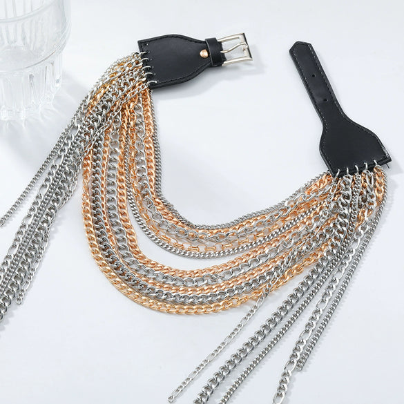 Wholesale Personality Geometric Alloy Clavicle Necklace With Electroplating