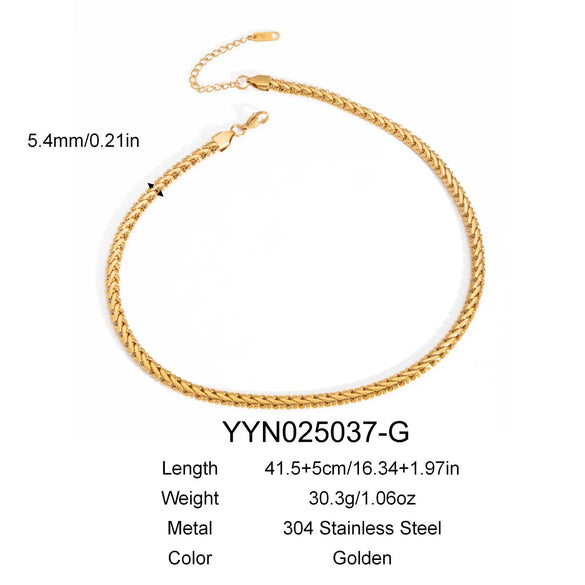 Wholesale Personality Snake Bone Chain Bracelet And Necklace Set Stainless Steel Jewelry With Snake Pattern Pvd Furnace Vacuum Real Gold Plating