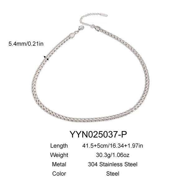 Wholesale Personality Snake Bone Chain Bracelet And Necklace Set Stainless Steel Jewelry With Snake Pattern Pvd Furnace Vacuum Real Gold Plating