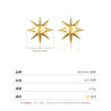 Wholesale Personality Sterling Silver 925 Electroplated Sun Earrings For Men And Women