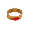 Wholesale Personalized Electroplated Stainless Steel Lip Bracelet And Ring Set