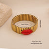 Wholesale Personalized Electroplated Stainless Steel Lip Bracelet And Ring Set