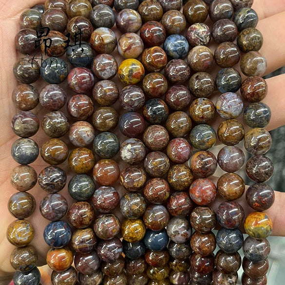 Wholesale Peter's Stone Beaded Bracelet Polished Round Bead Style