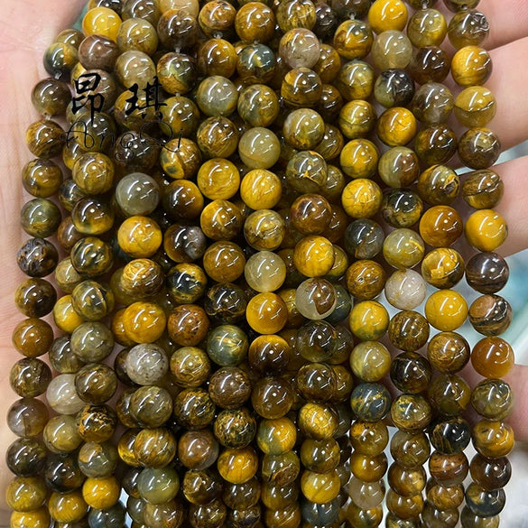 Wholesale Peter's Stone Beaded Bracelet Polished Round Bead Style