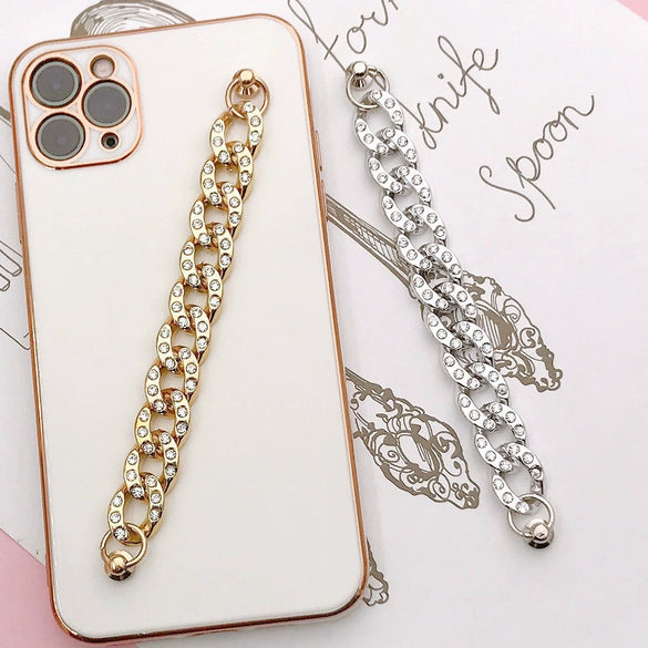 Wholesale Phone Case Jewelry And Bracelet Accessories Acrylic Shell With Electroplating