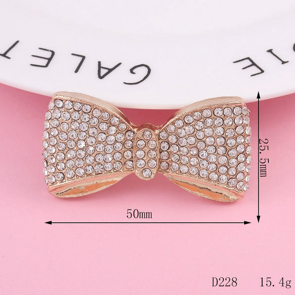 Wholesale Phone Shell Jewelry Accessories Alloy Crystal Bow Triangle Butterfly Diamond Electroplating