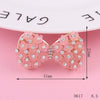 Wholesale Phone Shell Jewelry Accessories Alloy Crystal Bow Triangle Butterfly Diamond Electroplating