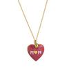Wholesale Photo Album Necklace Titanium Steel Heart Shape Oil Drop Printing Electroplated Real Gold