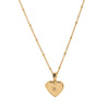 Wholesale Photo Album Necklace Titanium Steel Heart Shape Oil Drop Printing Electroplated Real Gold