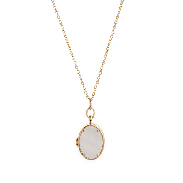 Wholesale Photo Album Photo Frame Necklace Copper Geometric Mixed Gemstone Setting Diamond Maillard Style For Women
