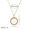 Wholesale Photo Box Pendant Retro Style Geometric Copper Titanium Steel Electroplating O Word Chain Unisex