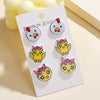 Wholesale 3 Piece Set Creative Bee Earrings With Cute Bee Fruit Chicken Acrylic Pendant For Women