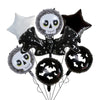 Wholesale 7 Piece Set Halloween Bat Balloons Aluminum Film Cartoon Animal Alien Shaped Party Decoration With Bat Wings Arrangement
