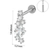 Wholesale Piercing Ear Studs Stainless Steel Insects Pattern Electroplated