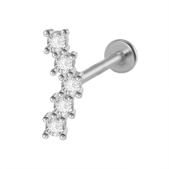 Wholesale Piercing Ear Studs Stainless Steel Insects Pattern Electroplated