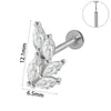 Wholesale Piercing Ear Studs Stainless Steel Insects Pattern Electroplated
