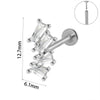 Wholesale Piercing Ear Studs Stainless Steel Insects Pattern Electroplated