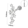 Wholesale Piercing Ear Studs Stainless Steel Insects Pattern Electroplated