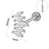 Wholesale Piercing Ear Studs Stainless Steel Insects Pattern Electroplated
