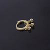 Wholesale Piercing Earrings Copper Inlaid Zircon Rivet Irregular Geometric Electroplating