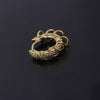 Wholesale Piercing Earrings Copper Inlaid Zircon Rivet Irregular Geometric Electroplating